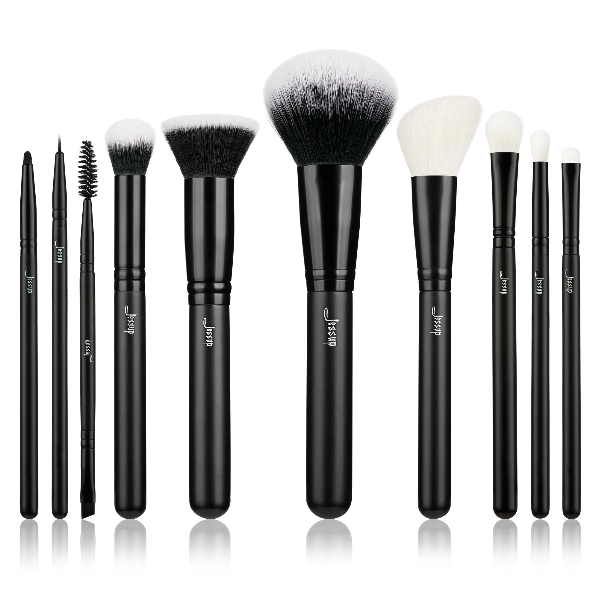 10pcs Shed Resistant Individual Makeup Brushes Customary Set T323