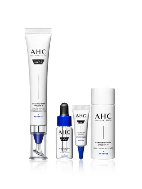 AHC Hyaluro Deep Volume 5 Capsule Infused Eye Cream for Face 30ml Serum 5ml   Eye Cream 5ml   Essence 20ml