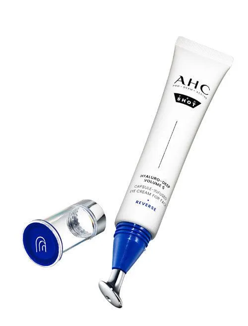 AHC Hyaluro Deep Volume 5 Capsule Infused Eye Cream for Face 30ml Serum 5ml   Eye Cream 5ml   Essence 20ml