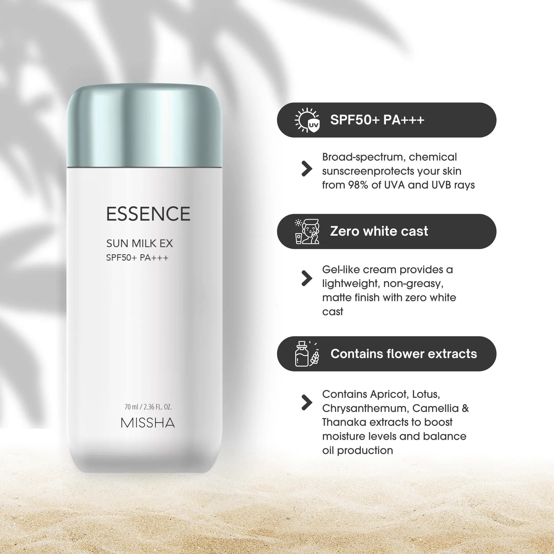 All Around Safe Block Essence Sun Milk EX (SPF 50  PA   )
