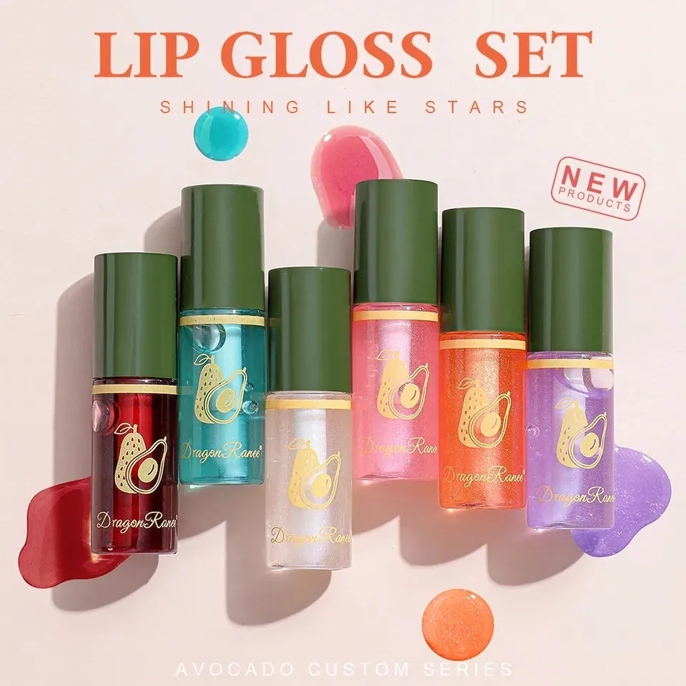AVOCADO Lip Care Oil Transparent Lip Oil Glitter Colorless Lipgloss