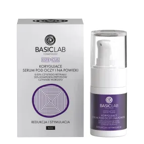 BasicLab Correcting Eye Serum with retinal 0.03%, 20% peptide complex and growth factors 15ml