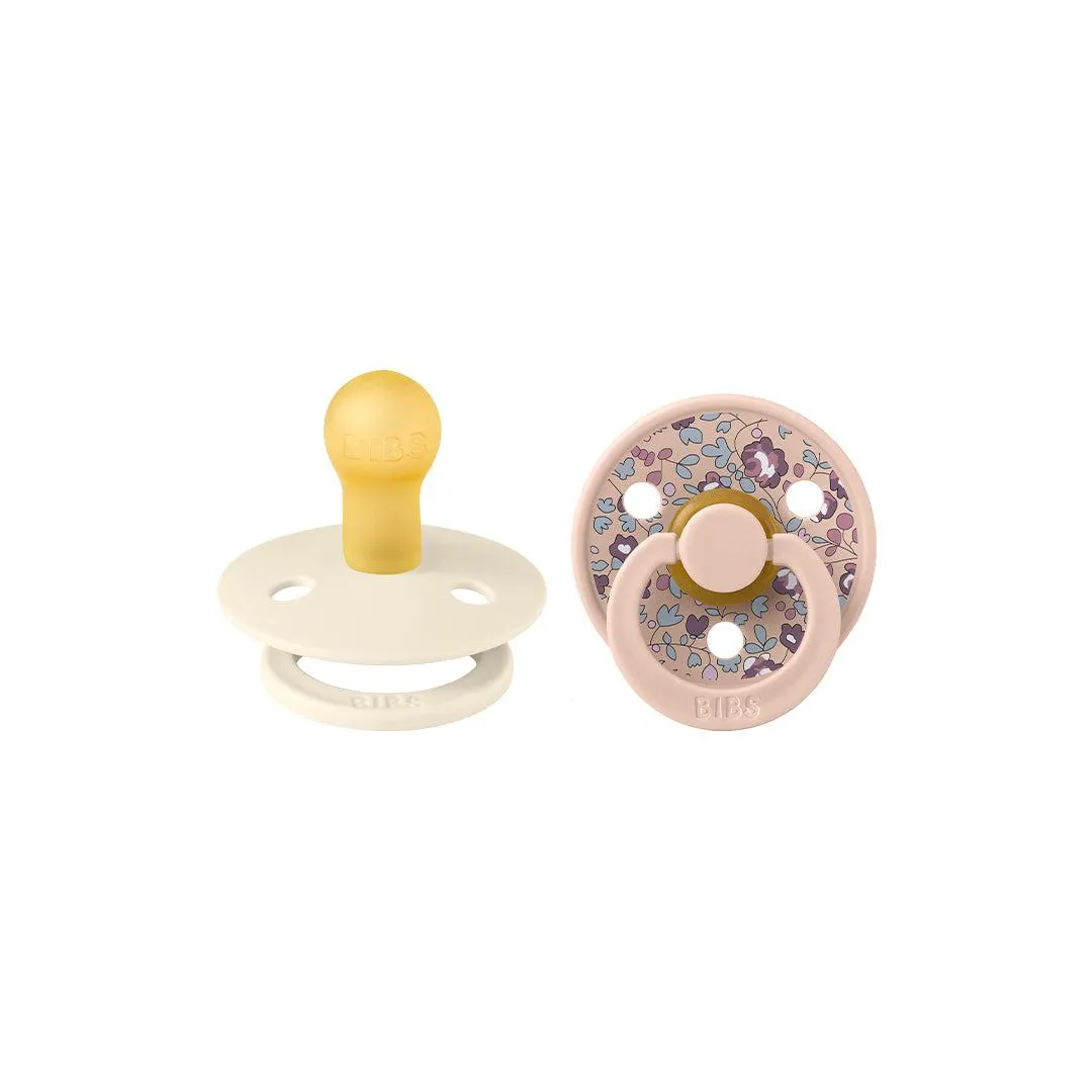 BIBS X LIBERTY Colour Latex Pacifier - 2 Pack - Blush Mix - Eloise
