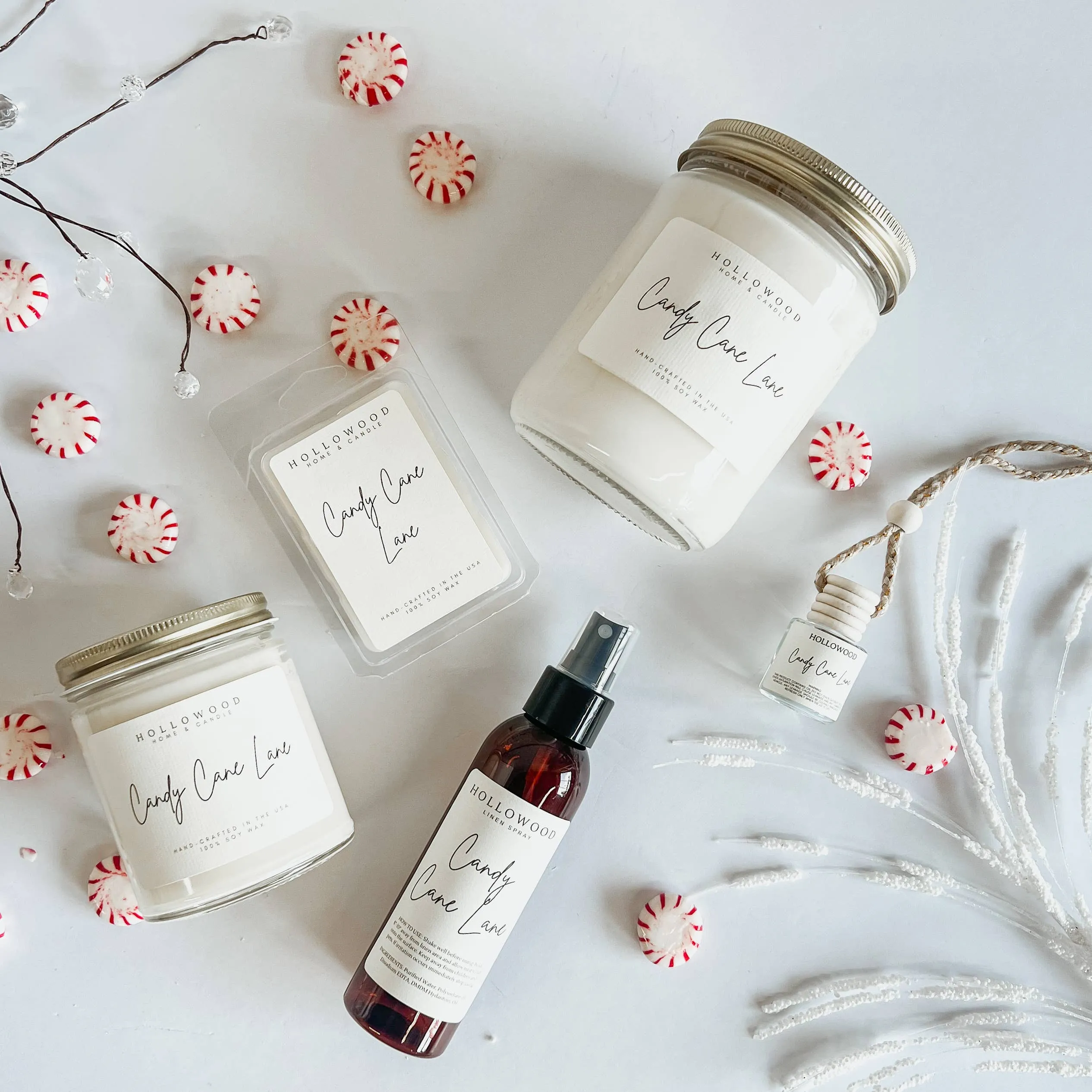 Candy Cane Lane Soy Candle | 8 OZ