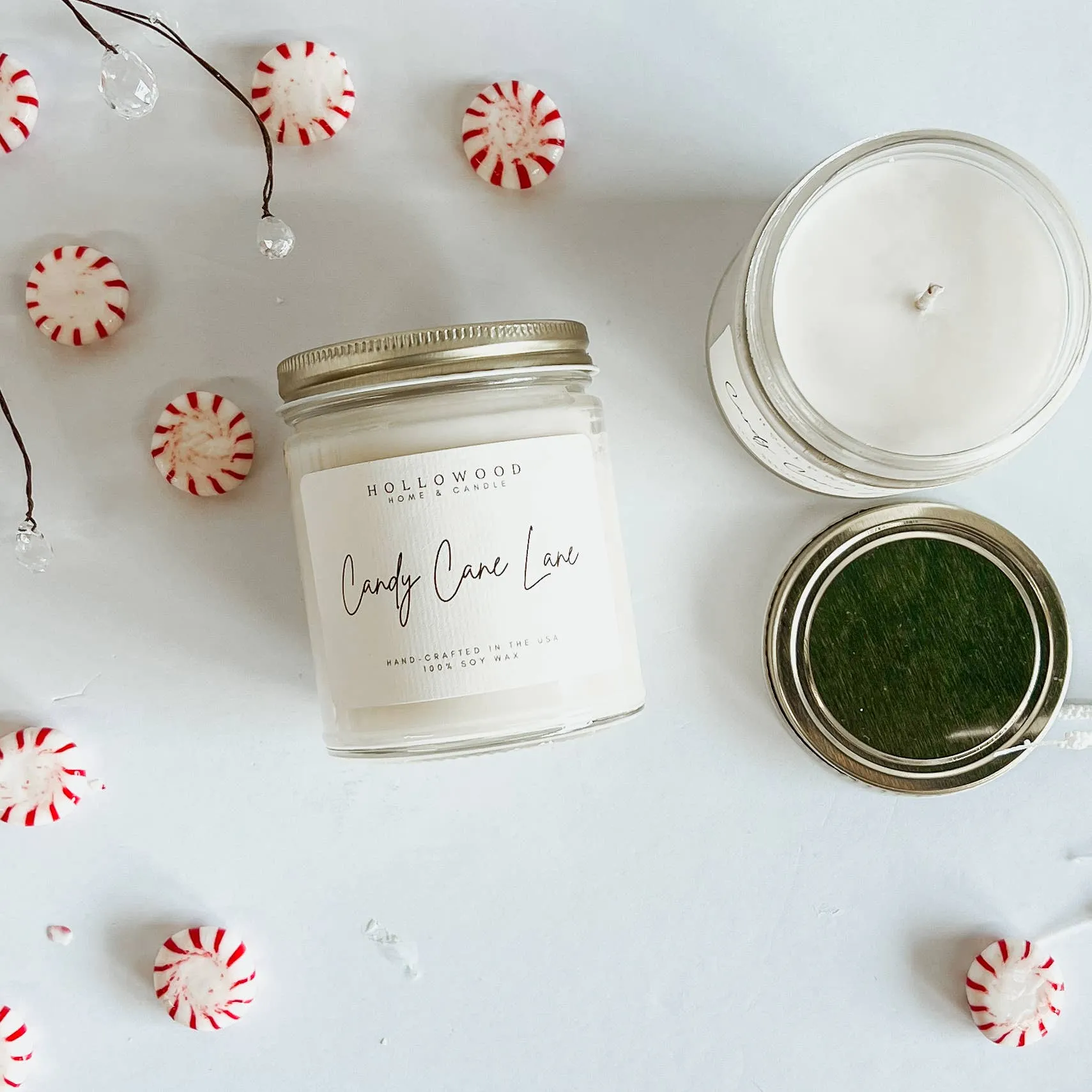 Candy Cane Lane Soy Candle | 8 OZ