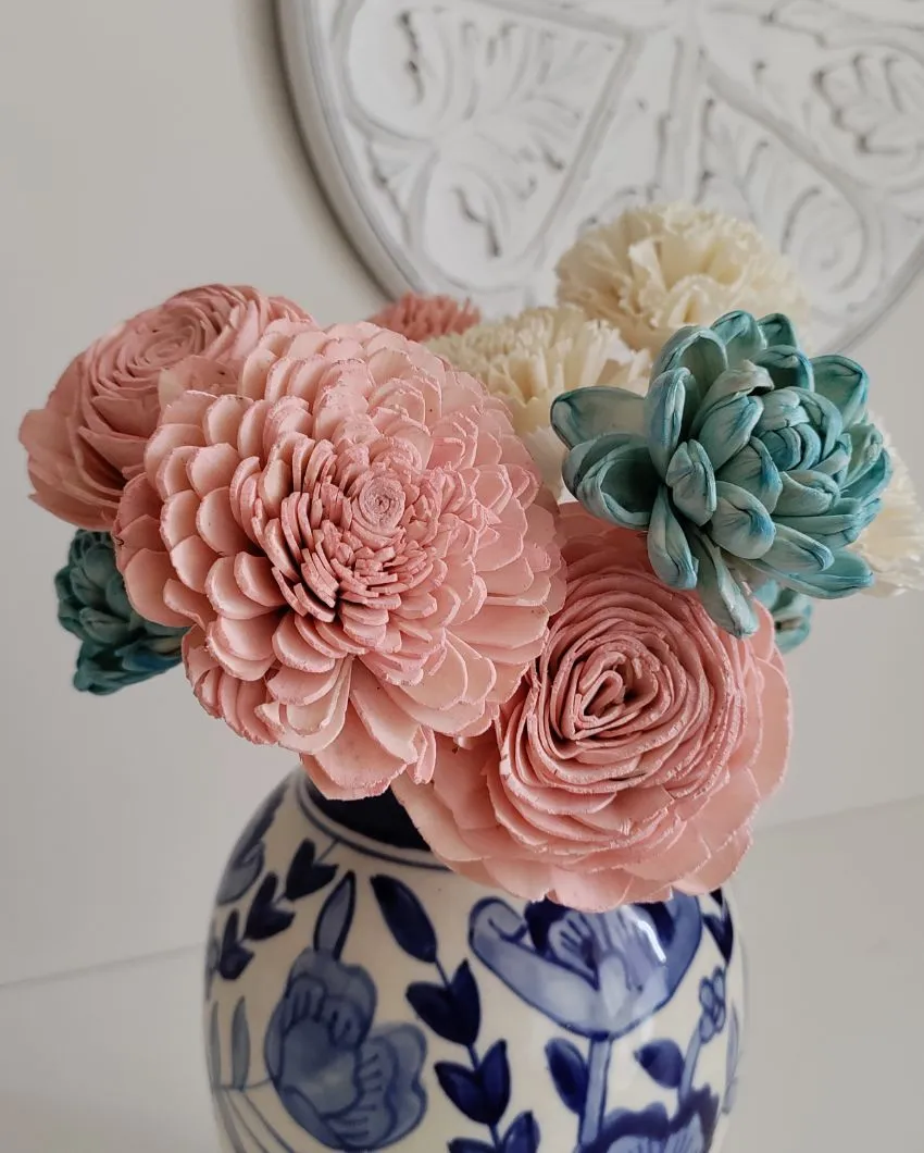 Cherie Sholapith DIY Flower Bunch | Vase Not Included | 11 Flower Heads