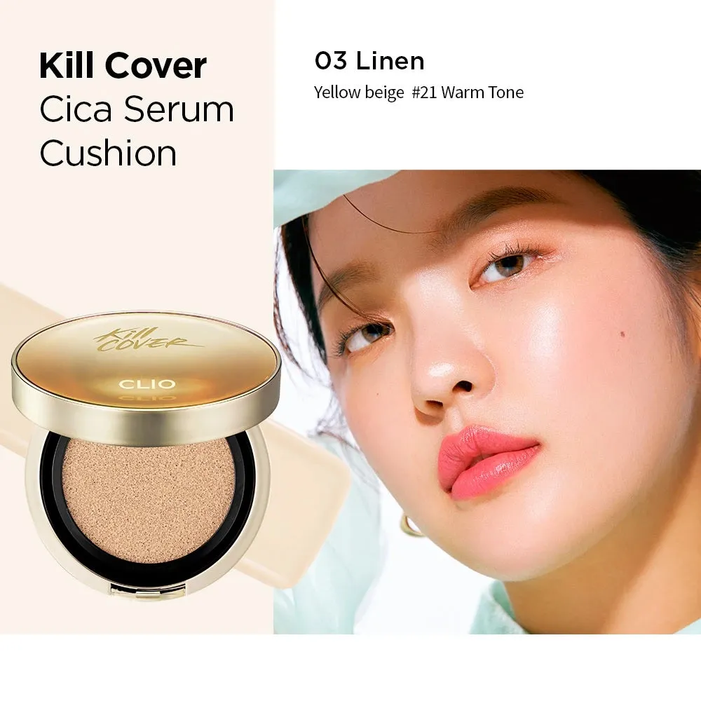 CLIO Kill Cover Cica Serum Cushion   Refill (4 Colors Available)