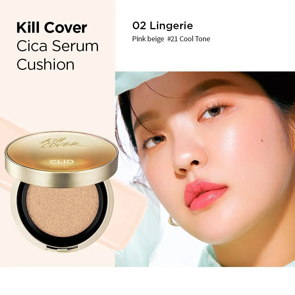 CLIO Kill Cover Cica Serum Cushion   Refill (4 Colors Available)