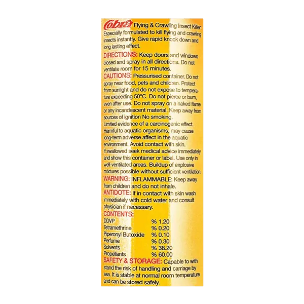 Cobra Insect Killer Spray 400ml