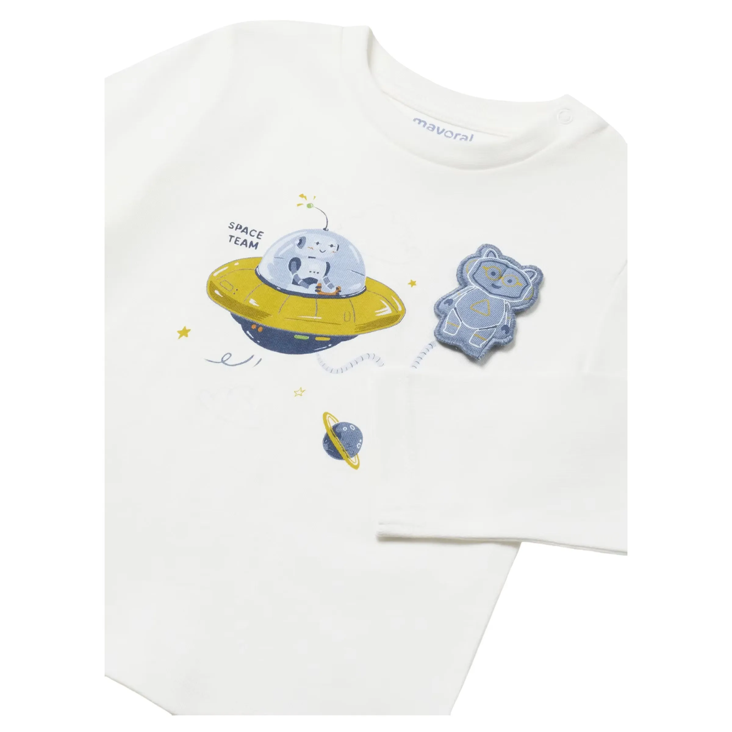 Cream Space Team Graphic T-Shirt