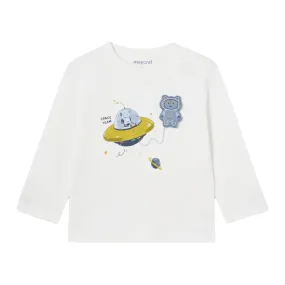 Cream Space Team Graphic T-Shirt
