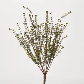 Dark Green Faux Seeding Wildflower Bush Spray - 21"