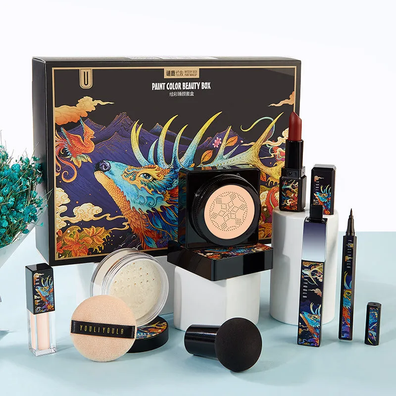 Elk Makeup Air Cushion BB Cream Lipstick Affordable Cosmetic Gift Box Set