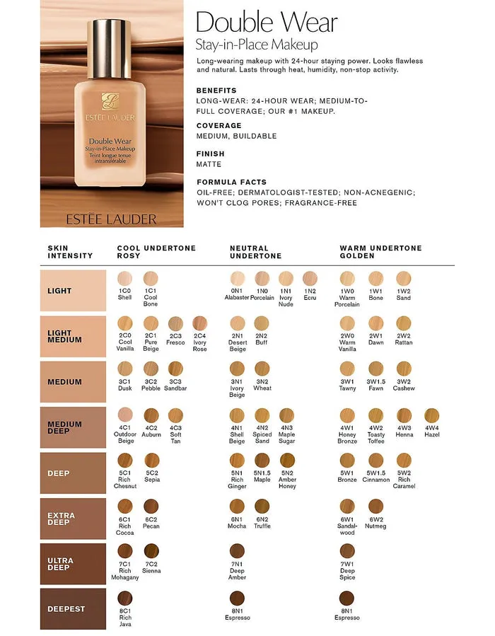 Estée Lauder Double Wear Stay-in-Place Foundation (2W0)
