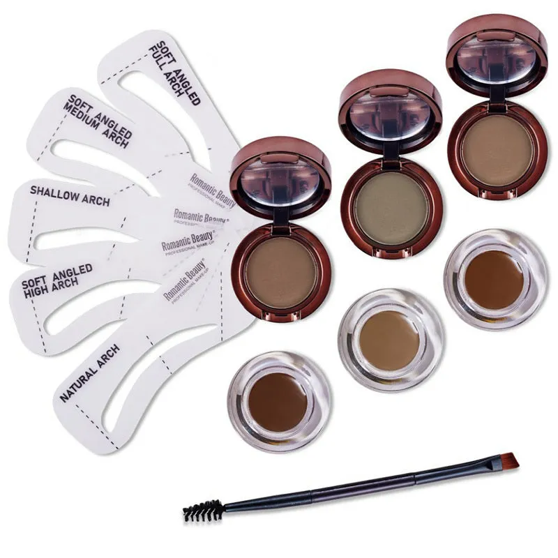 Eyebrow 2 in 1 Brow Powder & Gel Kit  BP-2102 (12 units)