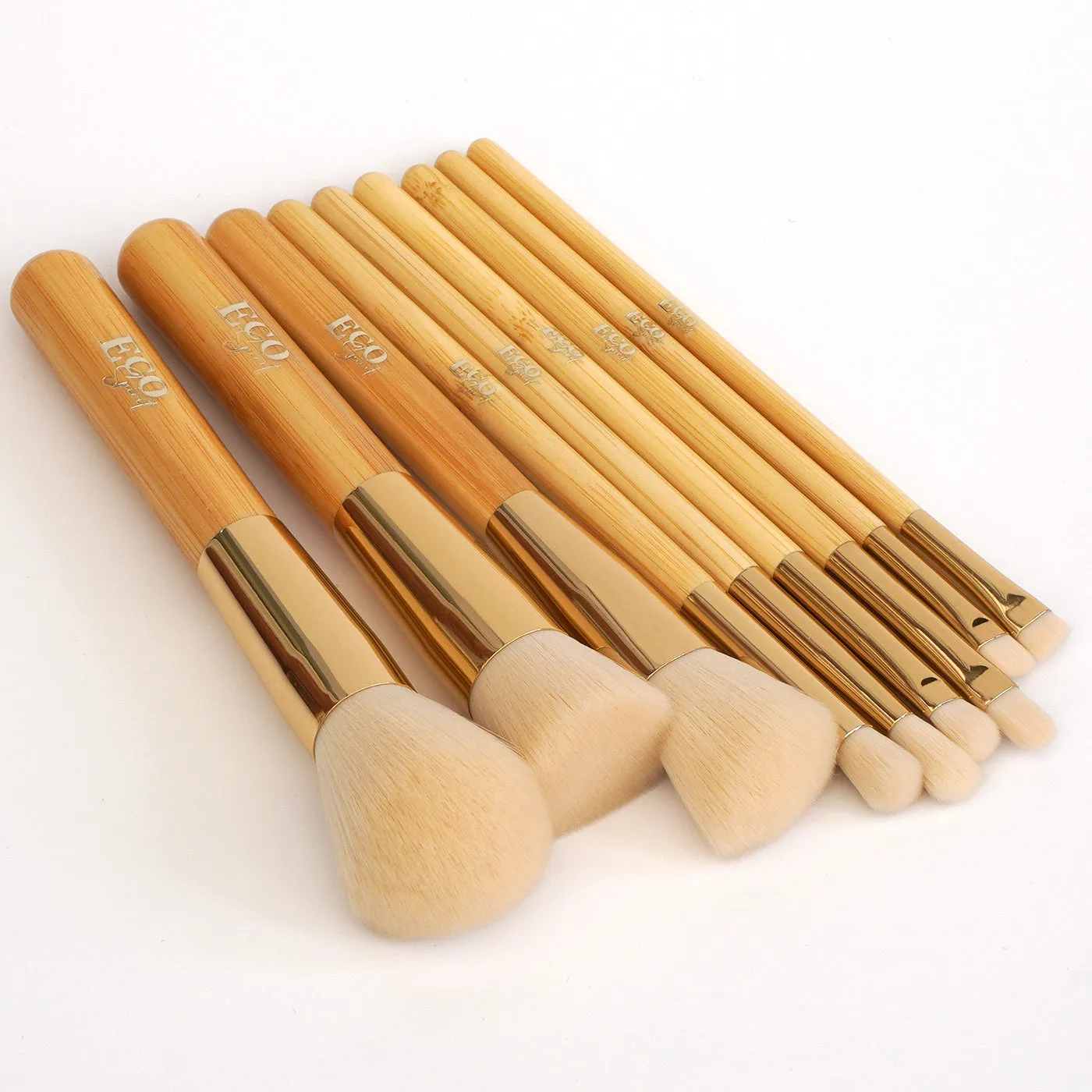 Face & Eye Bamboo Brush Set | 9pc | Eco Spirit
