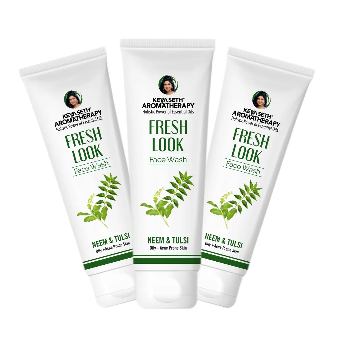 Fresh Look Neem & Tulsi Face Wash, Mild Hydrating Moisturizing Foaming All Skin Types