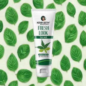 Fresh Look Neem & Tulsi Face Wash, Mild Hydrating Moisturizing Foaming All Skin Types