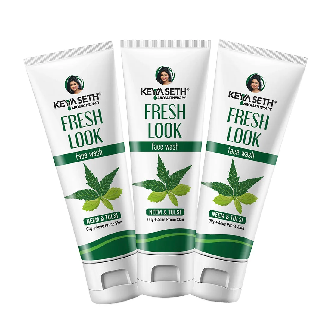 Fresh Look Neem & Tulsi Face Wash, Mild Hydrating Moisturizing Foaming All Skin Types