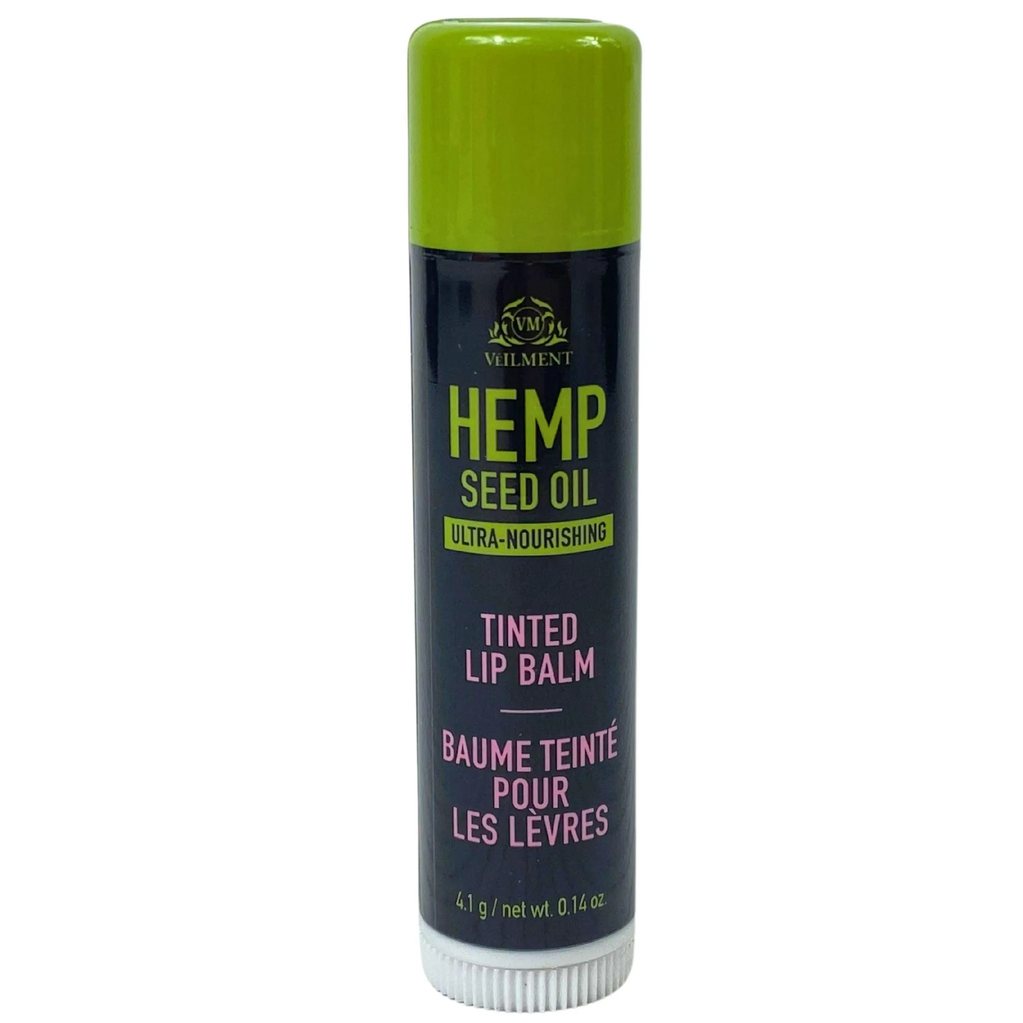 Hemp Seed Oil Enriched Ultra-Nourishing Tinted Lip Balm 0.14OZ (100 Pcs Lot)