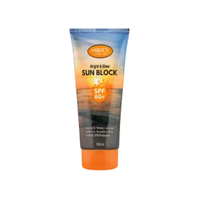 Hiba's Collection Bright & Glow Sun Block SPF 60  50ML