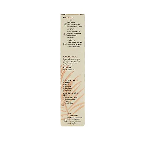 Honest Beauty Everything Primer Glow   2HA Primer with Hyaluronic Acid| EWG Certified   Dermatologist Tested & Vegan   Cruelty Free | 1.0 fl. oz.