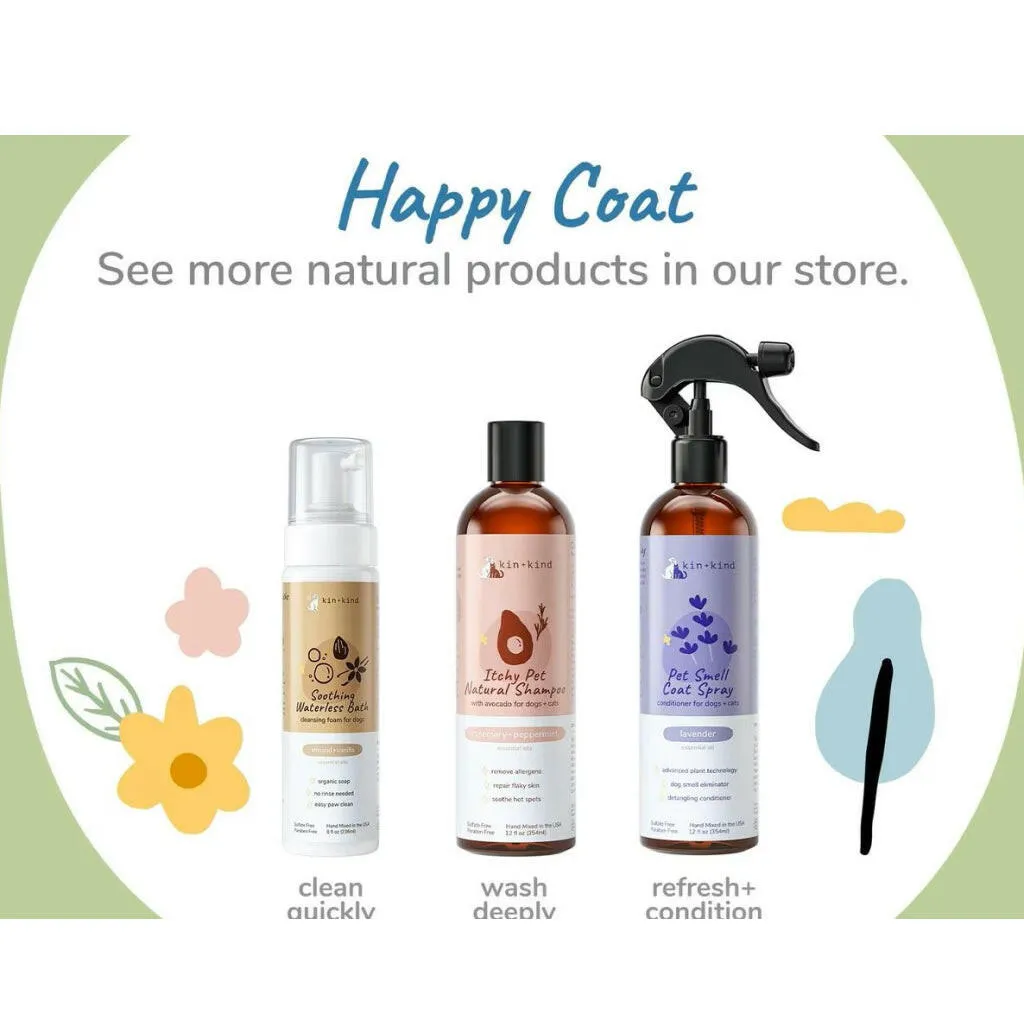 kin kind Almond & Vanilla Coat Spray for Dog Smells (12 oz)