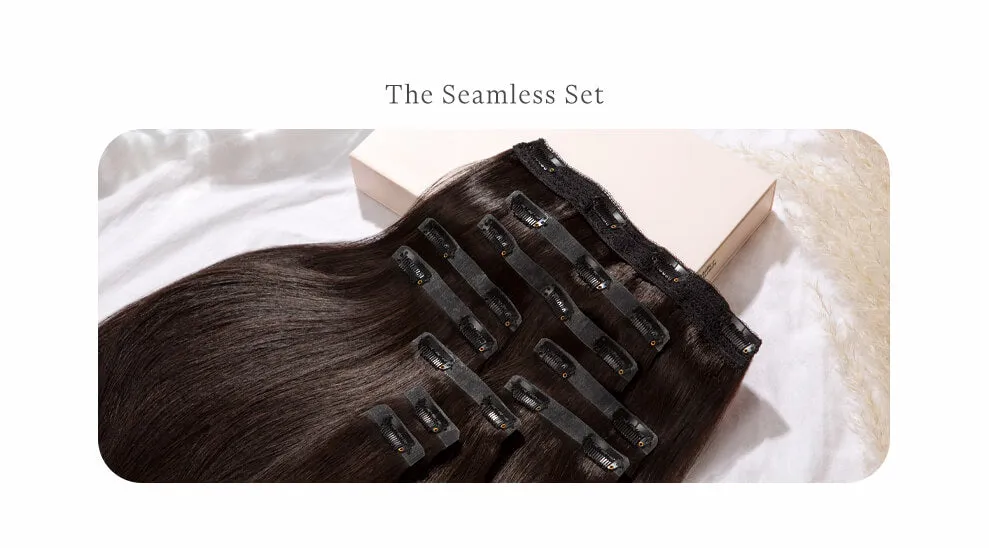 Light Sandy Blonde, 20" Seamless Clip-In Hair Extensions, #24 | 180g