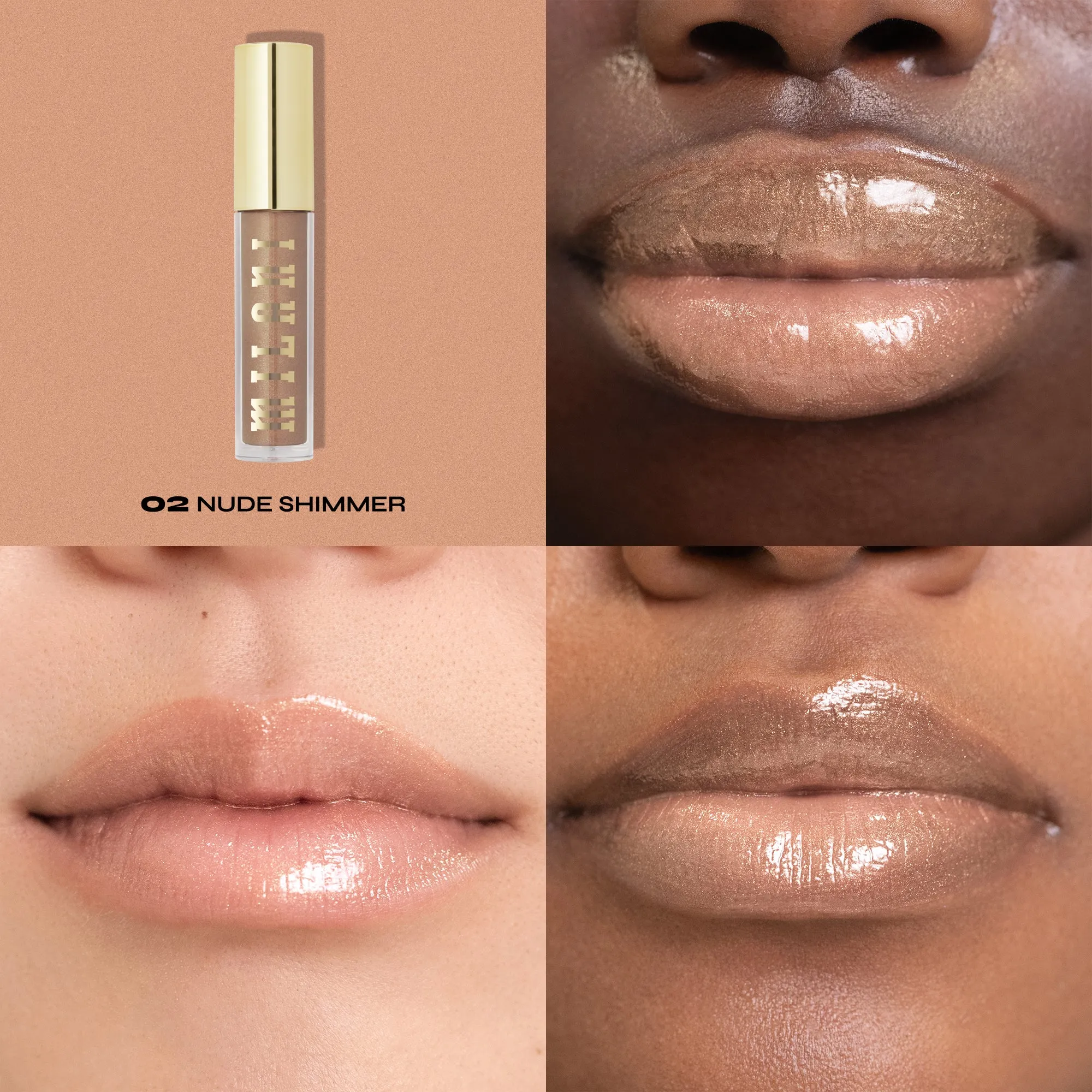 LIP PLUMPER KEEP IT FULL NOURISHING 02-NUDE SHIMMER - MILANI