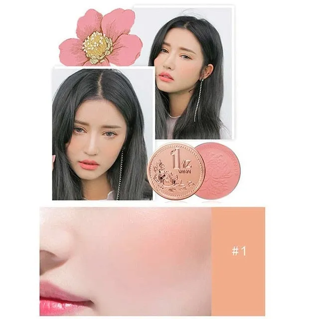 Long-lasting Face Blush 3 Colors Natural Blusher Powder Palette Charming Beauty Cosmetic