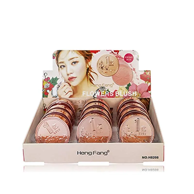 Long-lasting Face Blush 3 Colors Natural Blusher Powder Palette Charming Beauty Cosmetic