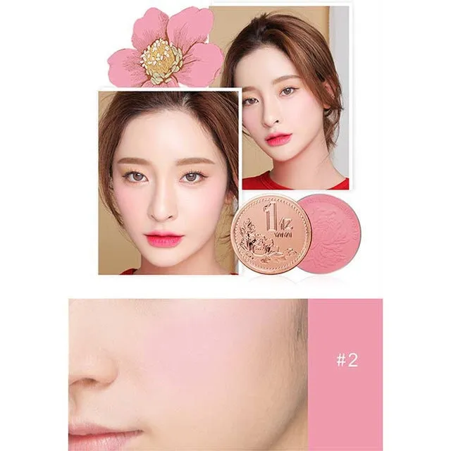 Long-lasting Face Blush 3 Colors Natural Blusher Powder Palette Charming Beauty Cosmetic