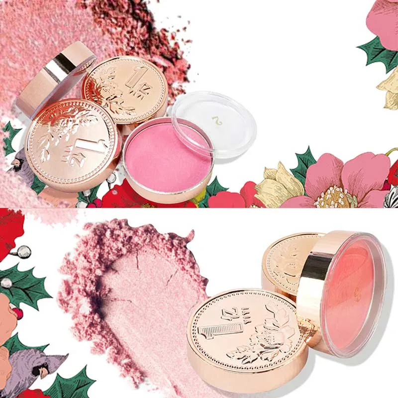 Long-lasting Face Blush 3 Colors Natural Blusher Powder Palette Charming Beauty Cosmetic
