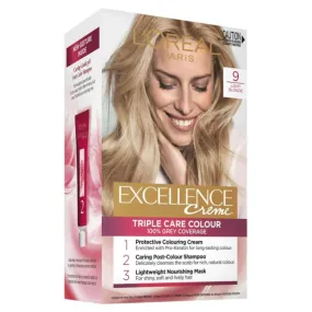 L'Oréal Paris Excellence Creme Hair Colour 9 Light Blonde