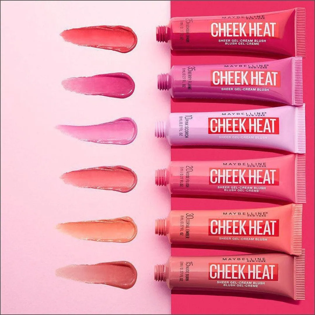 Maybelline Cheek Heat Gel Cream Blush Scorch U 8 ml