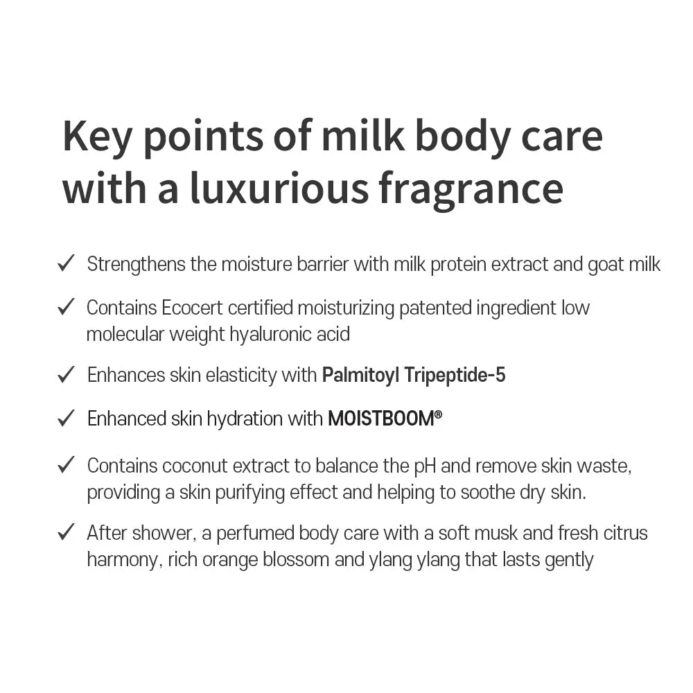 [miraclair] Milk Body Set Perfumed Gabrielle Musk(wash500ml Lotion500ml)