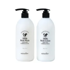 [miraclair] Milk Body Set Perfumed Gabrielle Musk(wash500ml Lotion500ml)