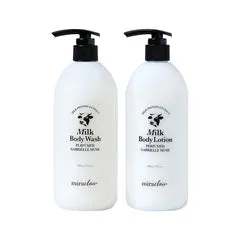 [miraclair] Milk Body Set Perfumed Gabrielle Musk(wash500ml Lotion500ml)