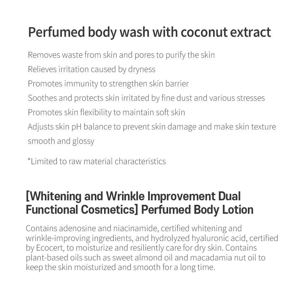 [miraclair] Milk Body Set Perfumed Gabrielle Musk(wash500ml Lotion500ml)