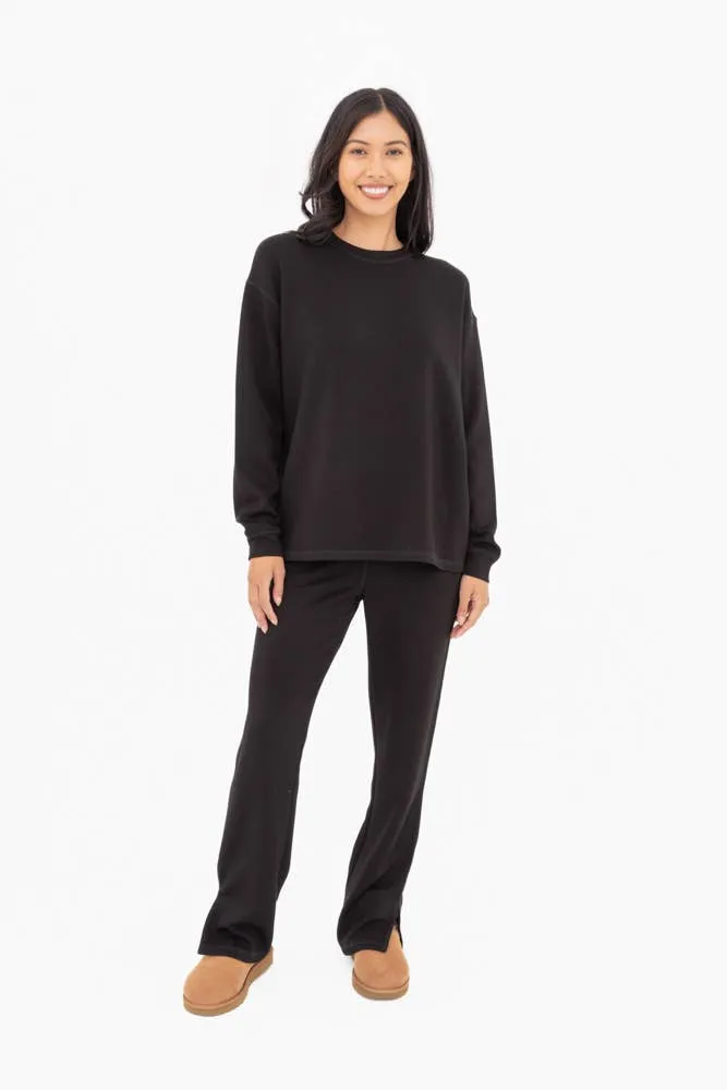 Mono B - Elevated Oversized Crew Neck Women's - SURF SPRAY