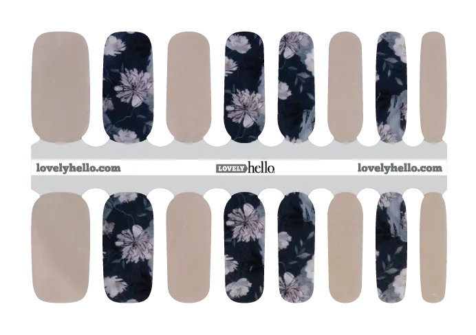 Navy Blush Nail Wraps