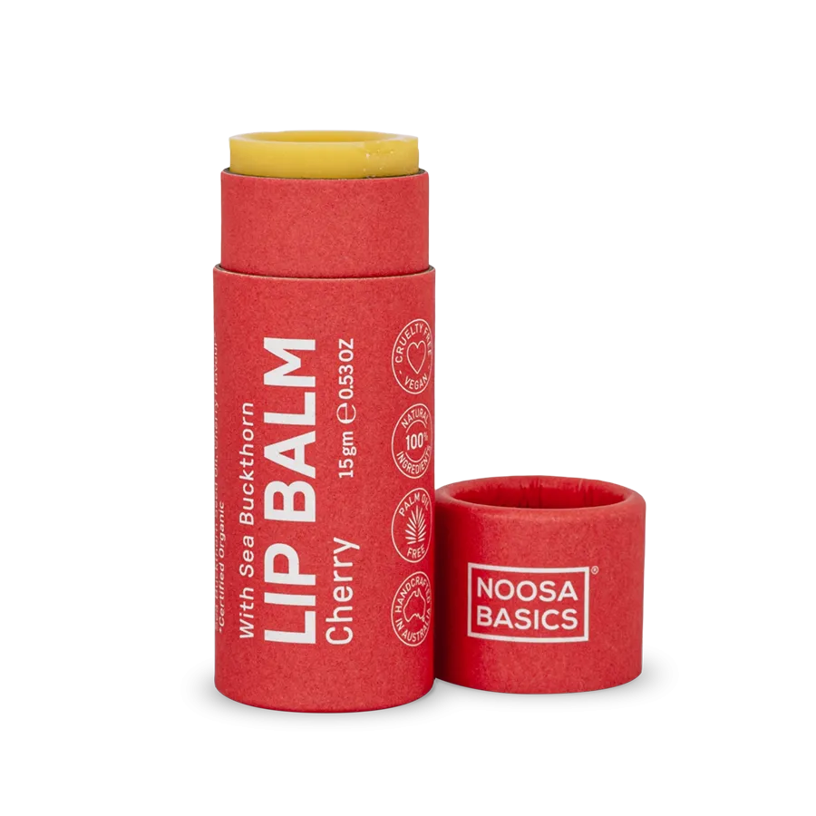 Noosa Basics - Organic Lip Balm - Cherry (15g)