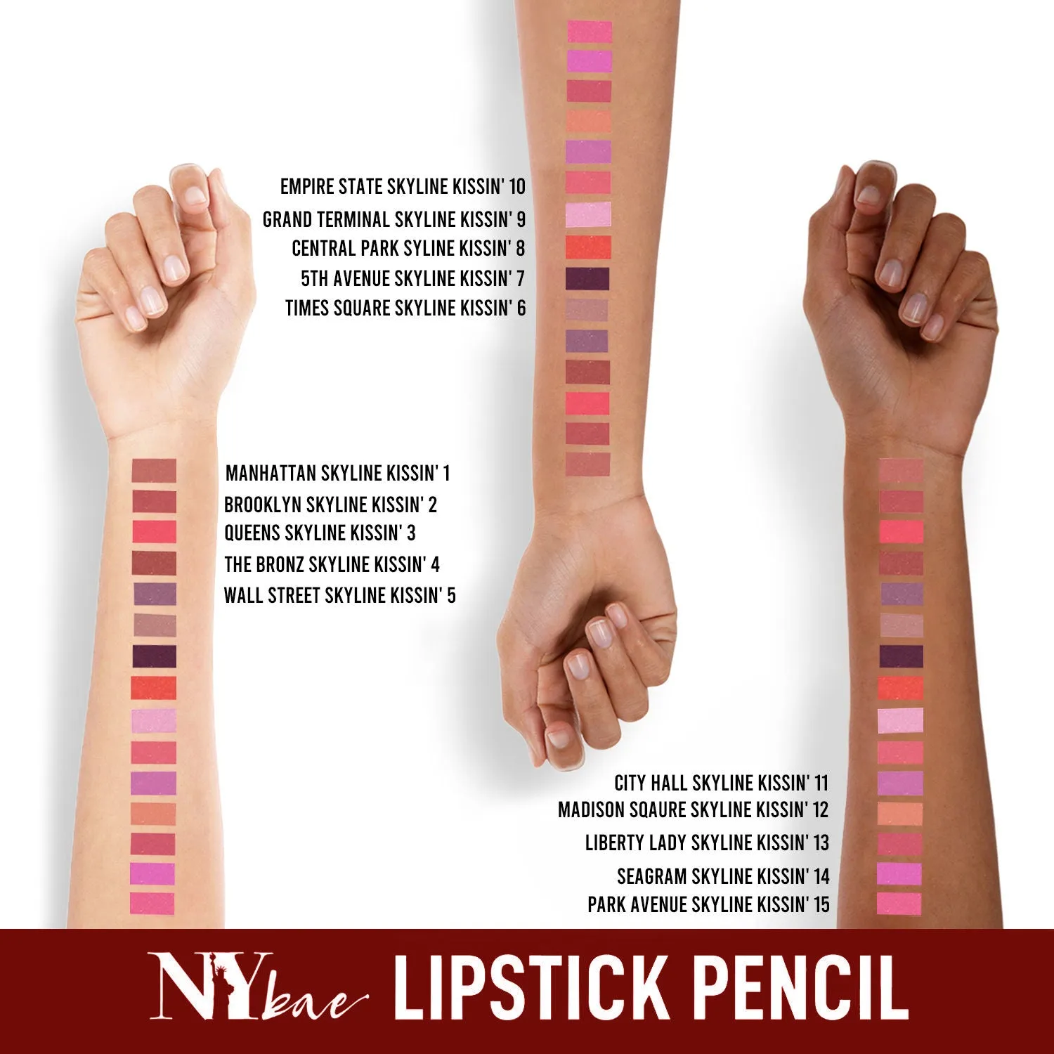 NY Bae Skyline Kissin' - Mini Lip Crayon Park Avenue Skyline Kissin' 15 (1.5 gm)