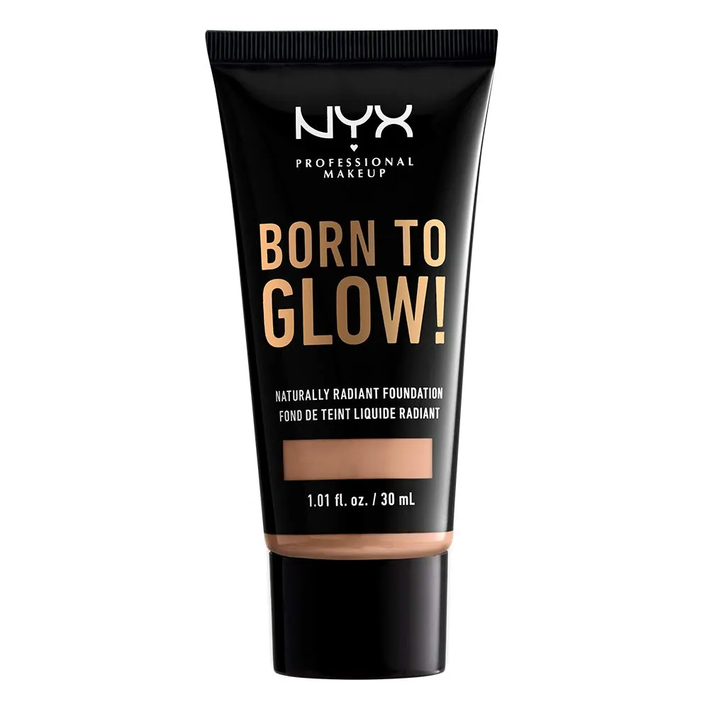 NYX - Born to Glow Naturally Radiant Foundation Soft Beige - 1.01 fl oz (30 ml)
