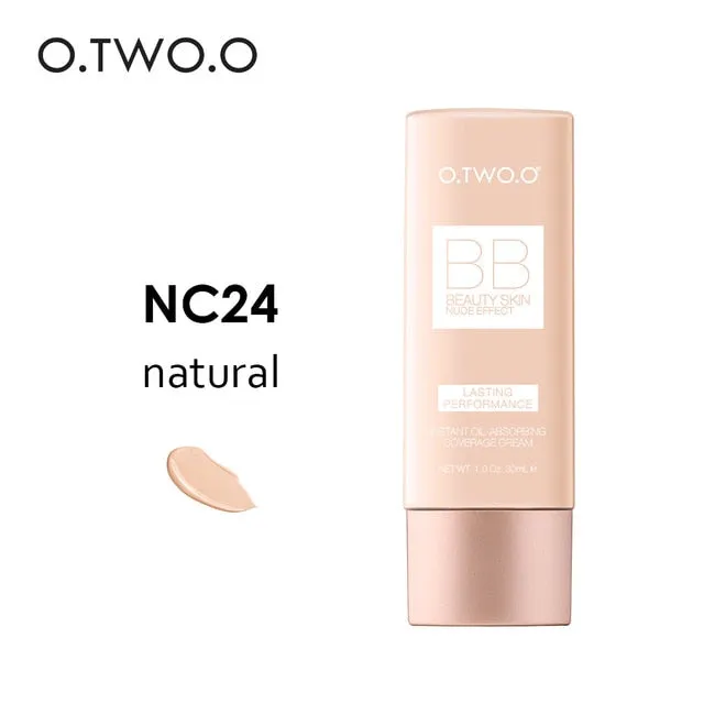 O.TWO.O Perfect Full Cover BB Cream 30ml Foundation Makeup Perfect BB&CC Cream Face Makeup Concealer Oil Control Moisturizing