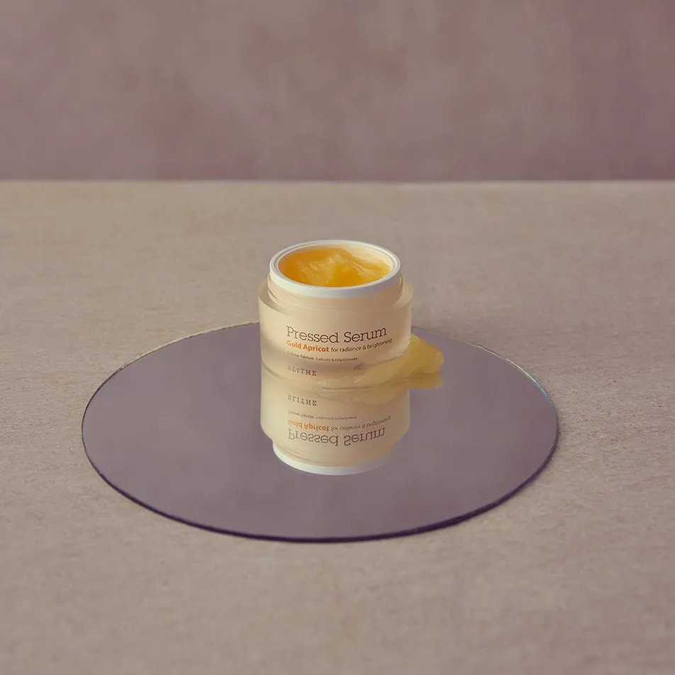 Pressed Serum Gold Apricot Niacinamide Cream For Brightening