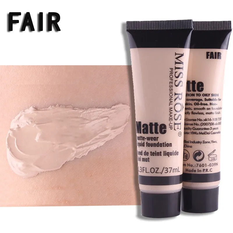 Professional Base Matte Liquid Foundation Waterproof Face Concealer