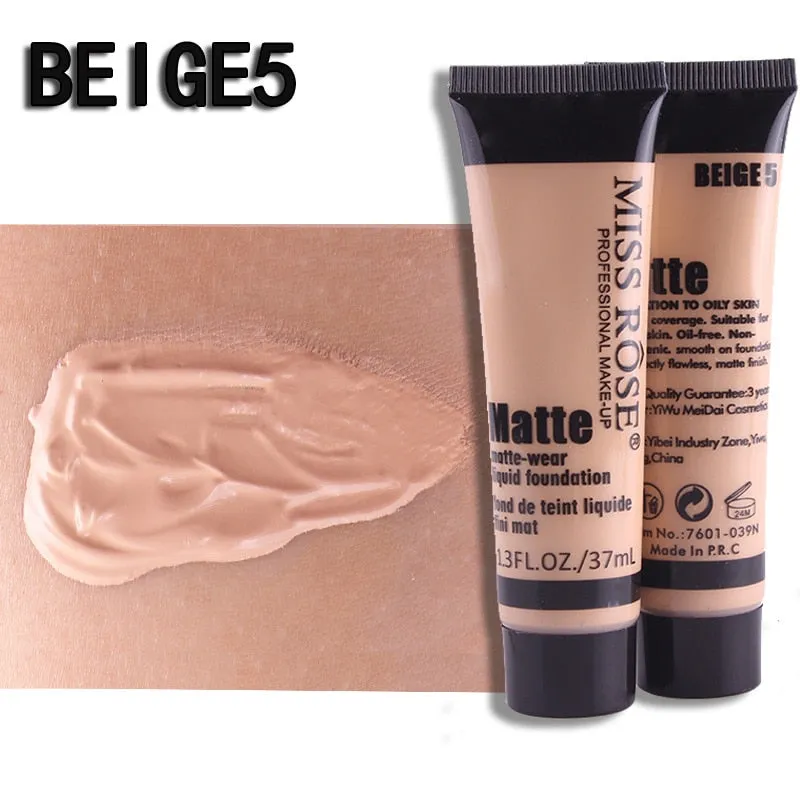 Professional Base Matte Liquid Foundation Waterproof Face Concealer