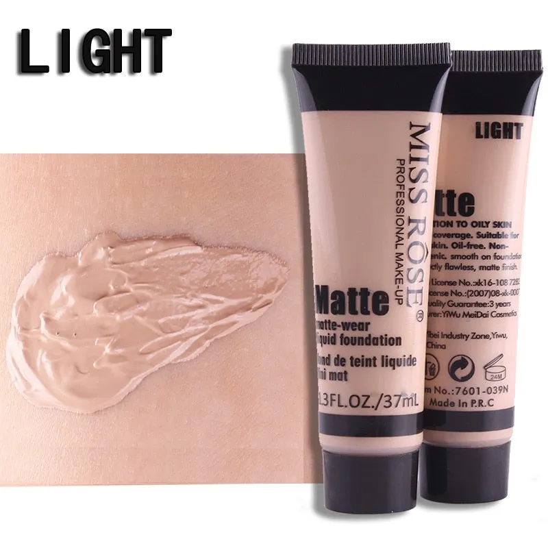 Professional Base Matte Liquid Foundation Waterproof Face Concealer