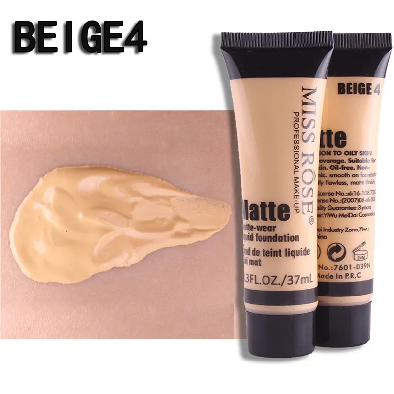 Professional Base Matte Liquid Foundation Waterproof Face Concealer